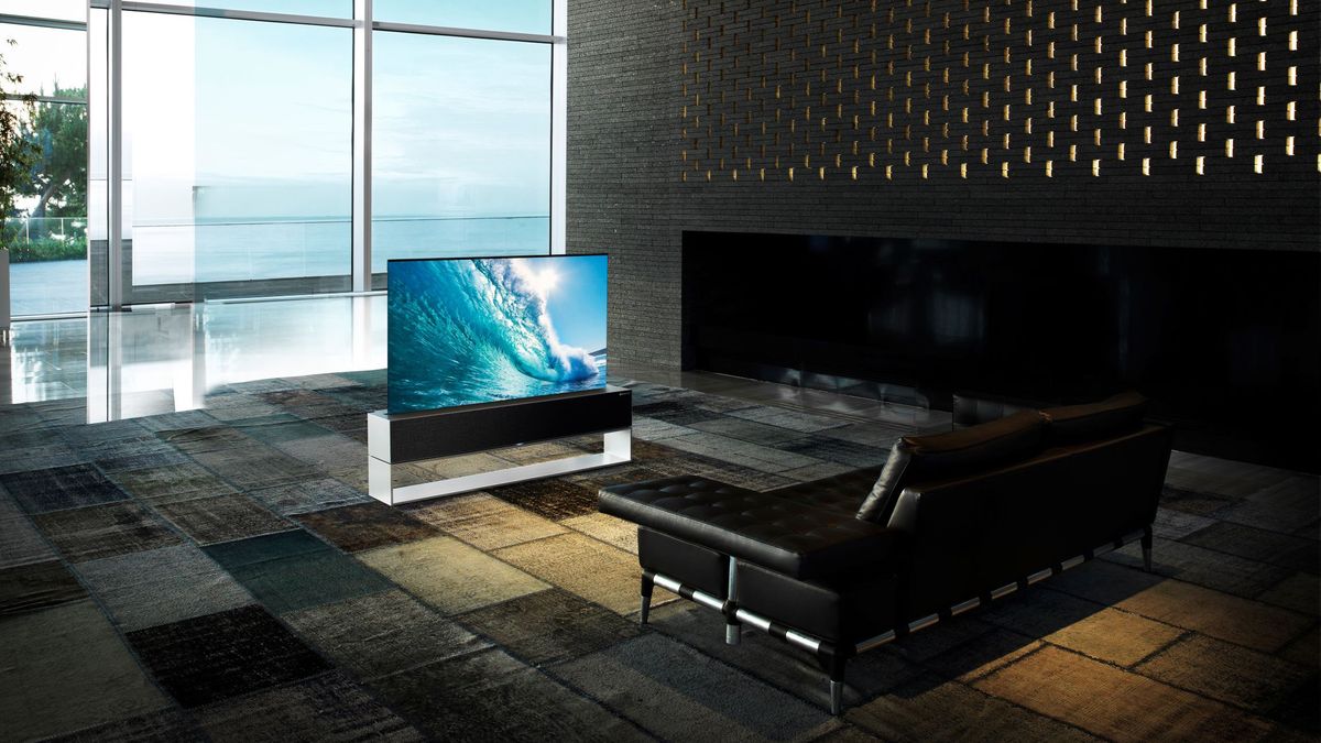 The rollable LG Signature OLED R television.