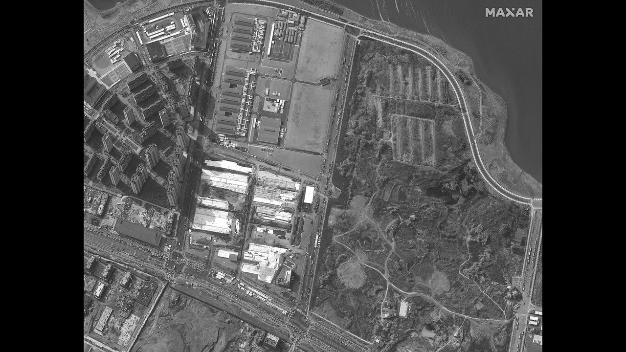 The Leishenshan Hospital pop-up facility in Wuhan, China, is seen under construction on Jan. 29, 2020.
