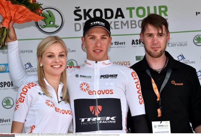 Danny van Poppel (Trek) in the white jersey