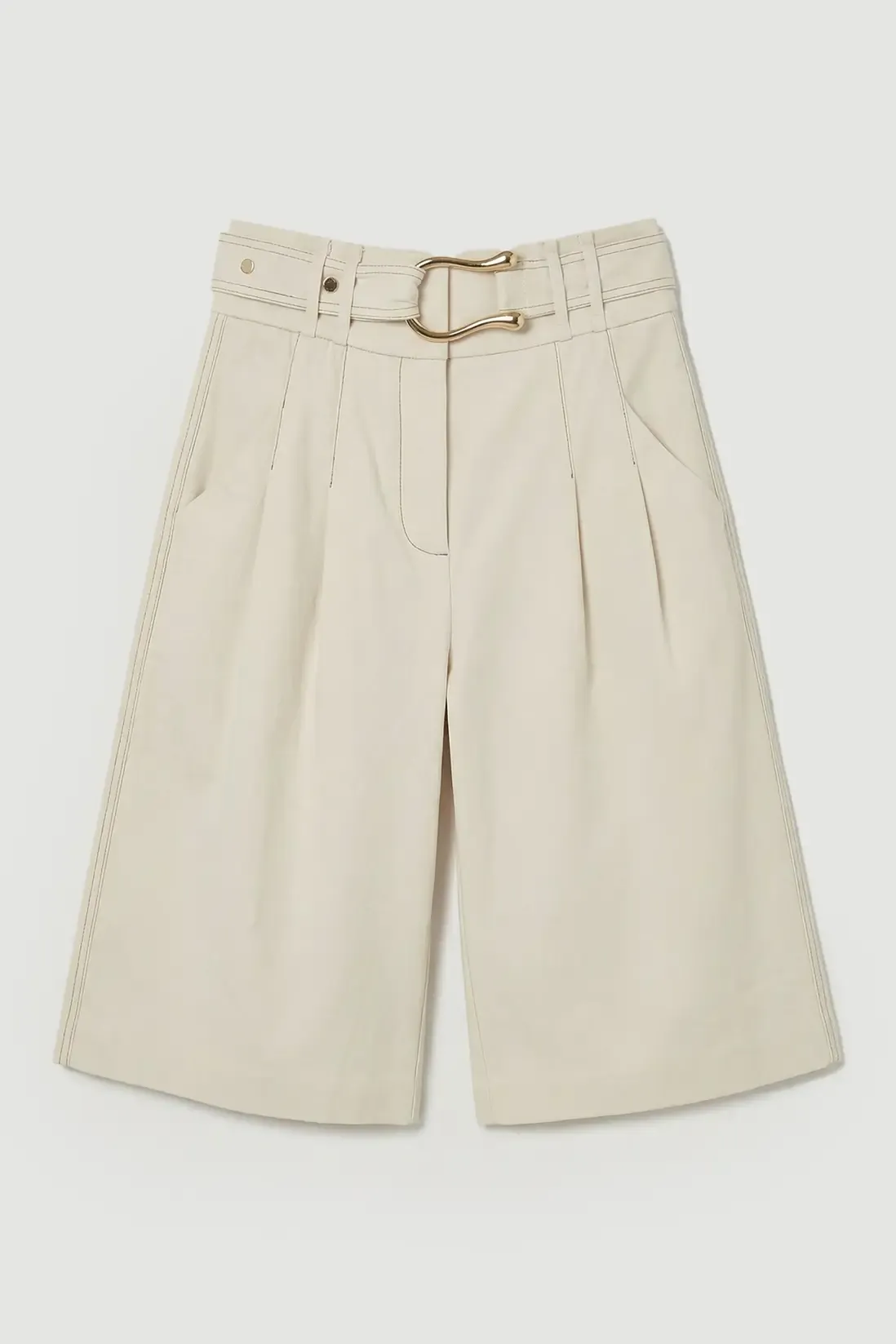 Karen Millen, Tailored Top Stitch Detail Bermuda Culotte