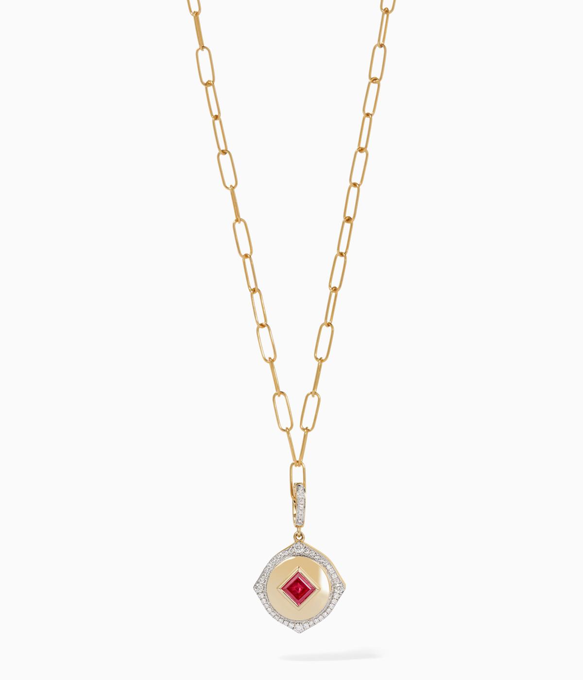 Pink locket.