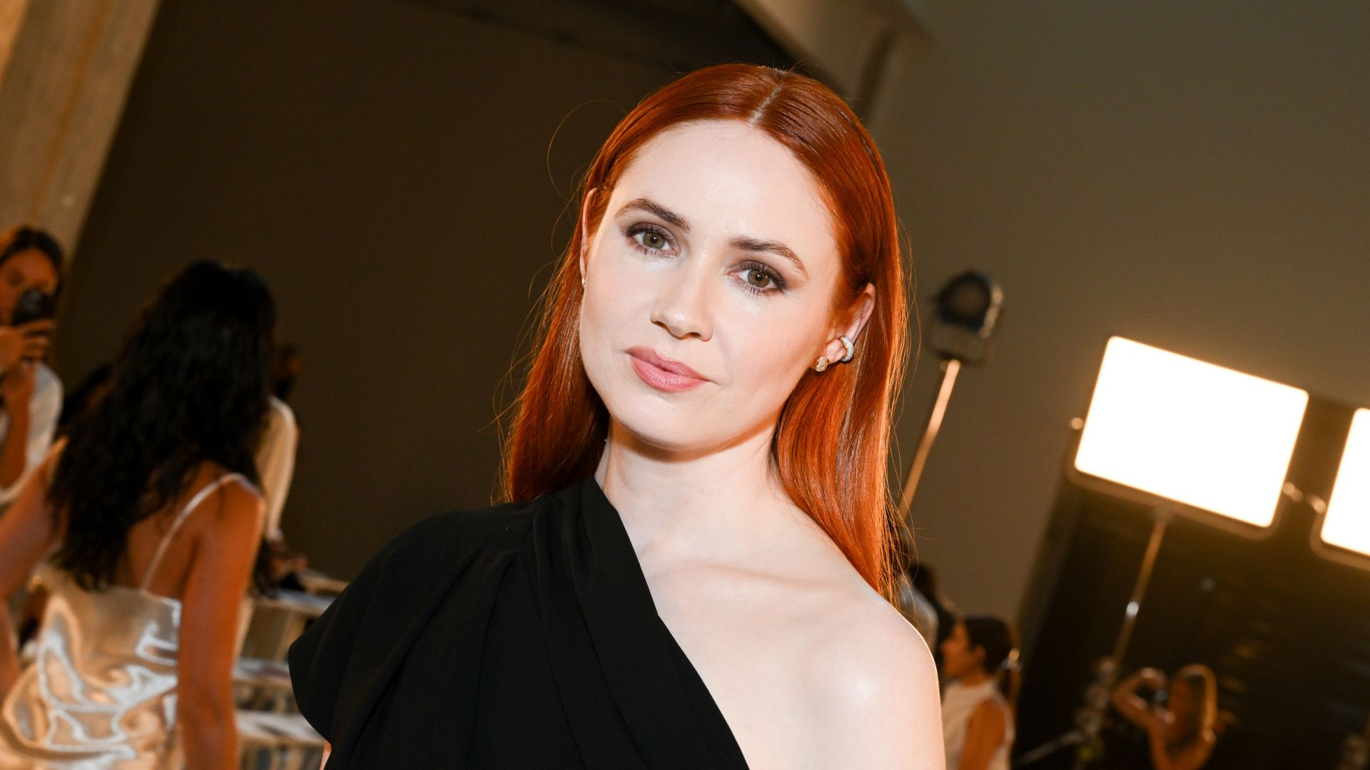 an image of Karen Gillan at the Simkhai fashion show as part of Spring/Summer 2026 New York Fashion Week 