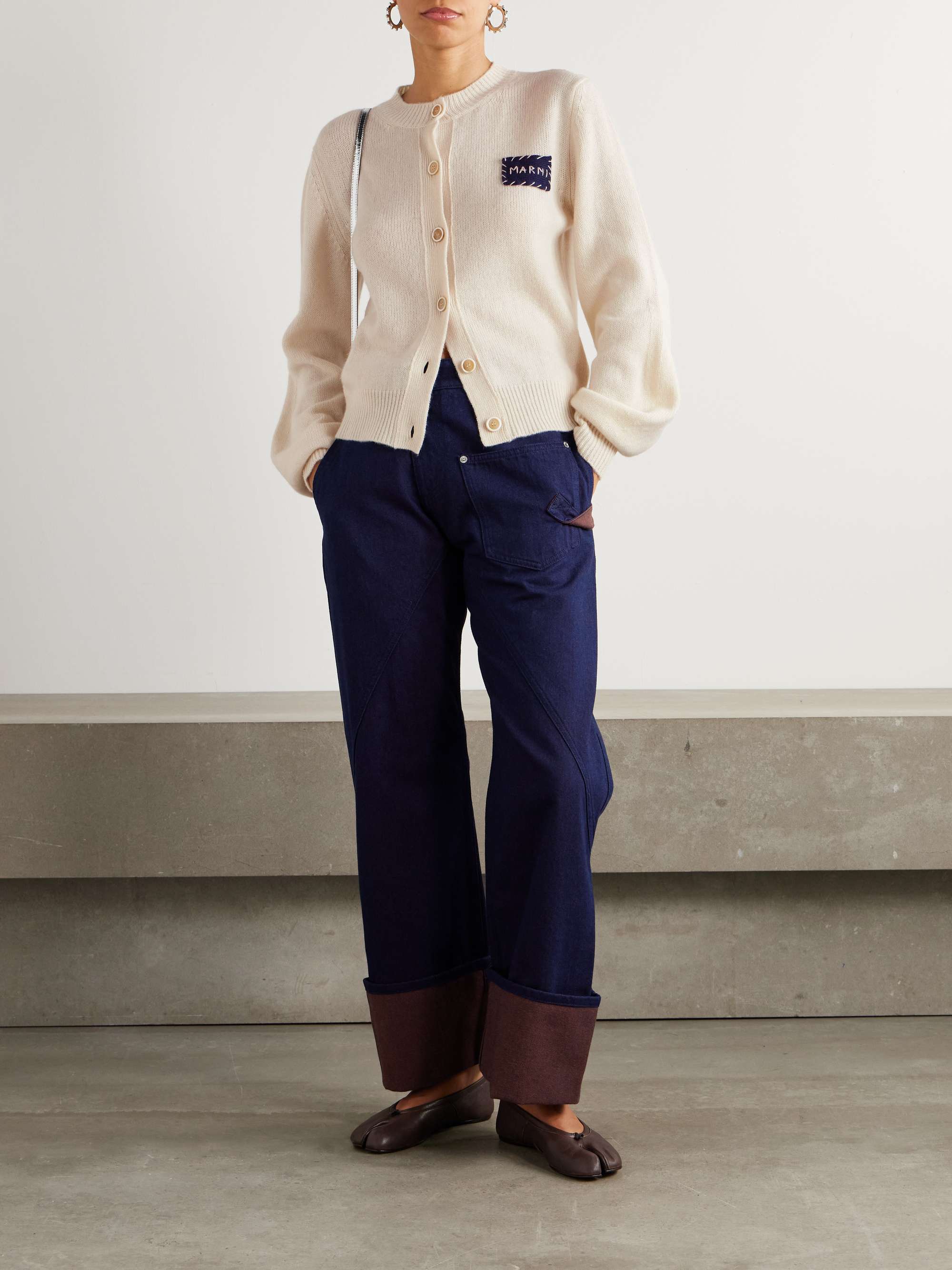 Embroidered Cashmere Cardigan