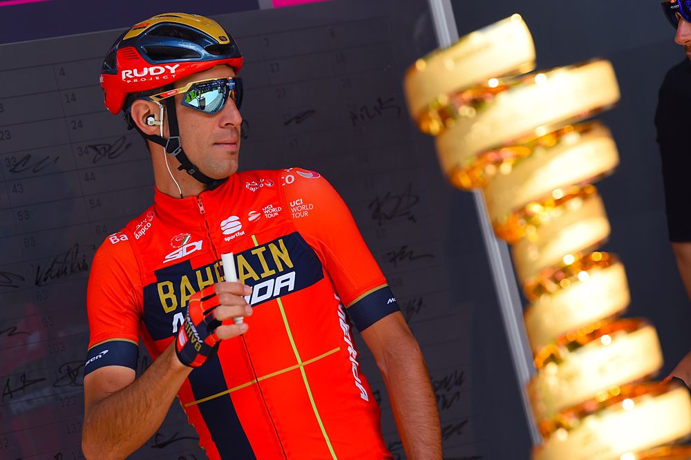 Vincenzo Nibali (Bahrain-Merida) ahead of stage 18 at the Giro d'Italia