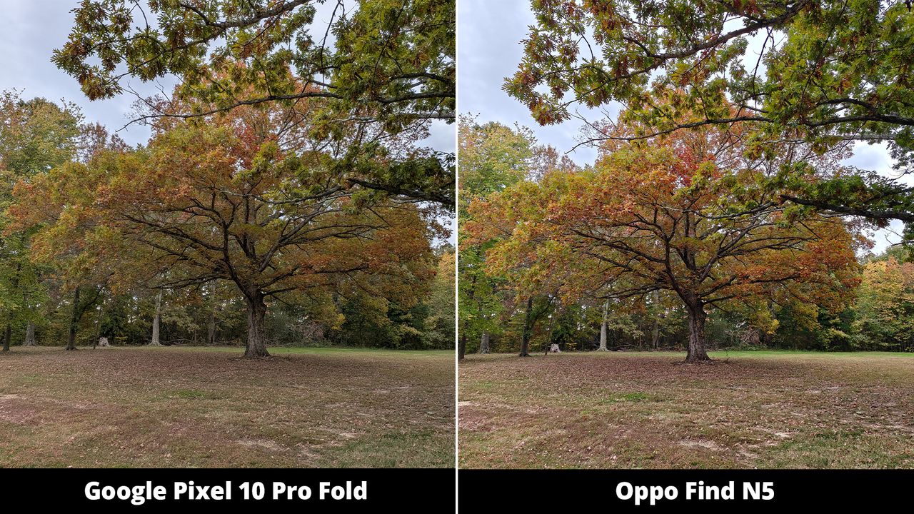 Google Pixel 10 Pro Fold vs. Oppo Find N5 Camera Comparisons