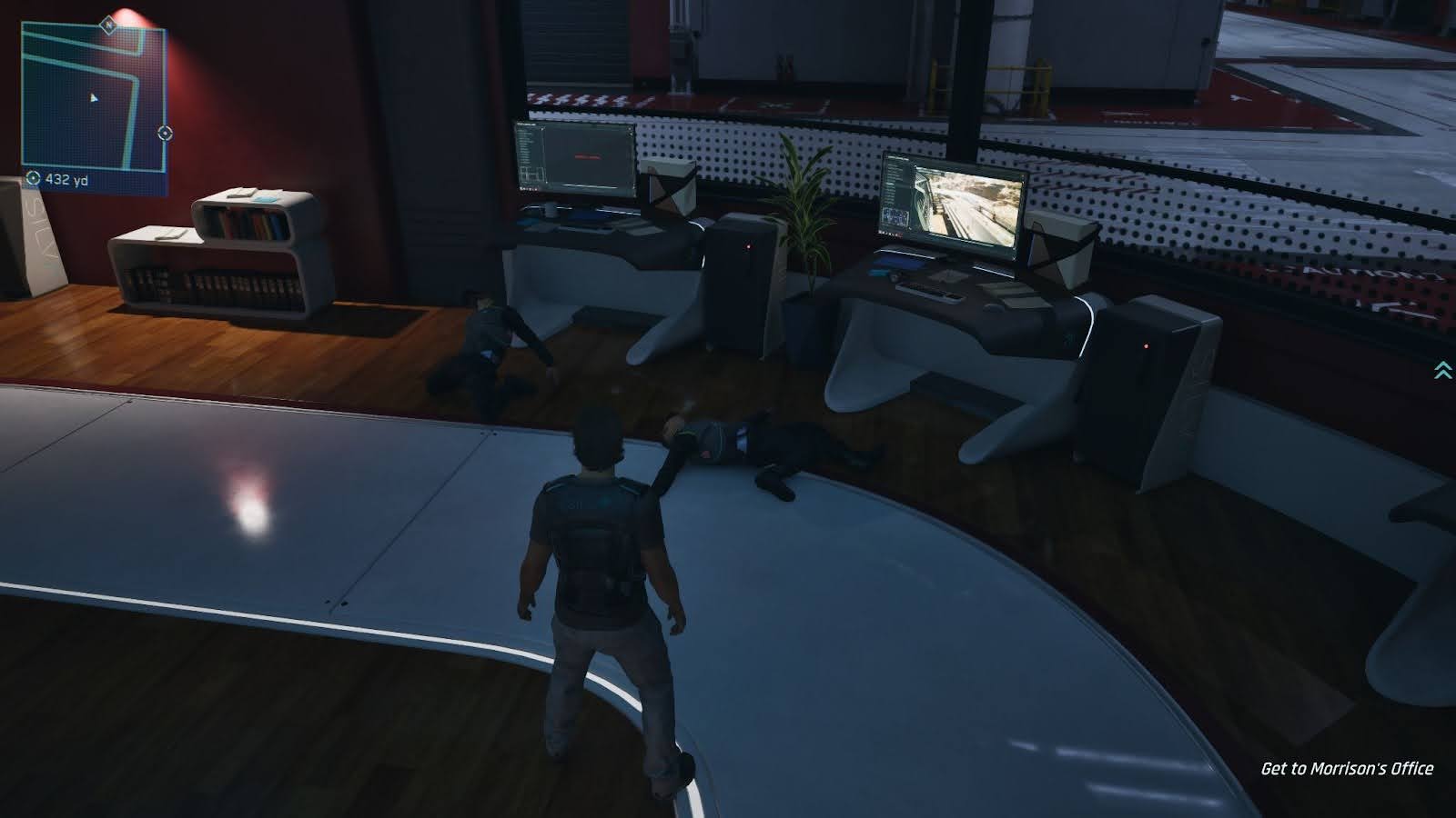 Jacob's murdered coworkers lie at his feet