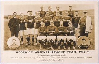 The Woolwich Arsenal team from the 1908/09 season