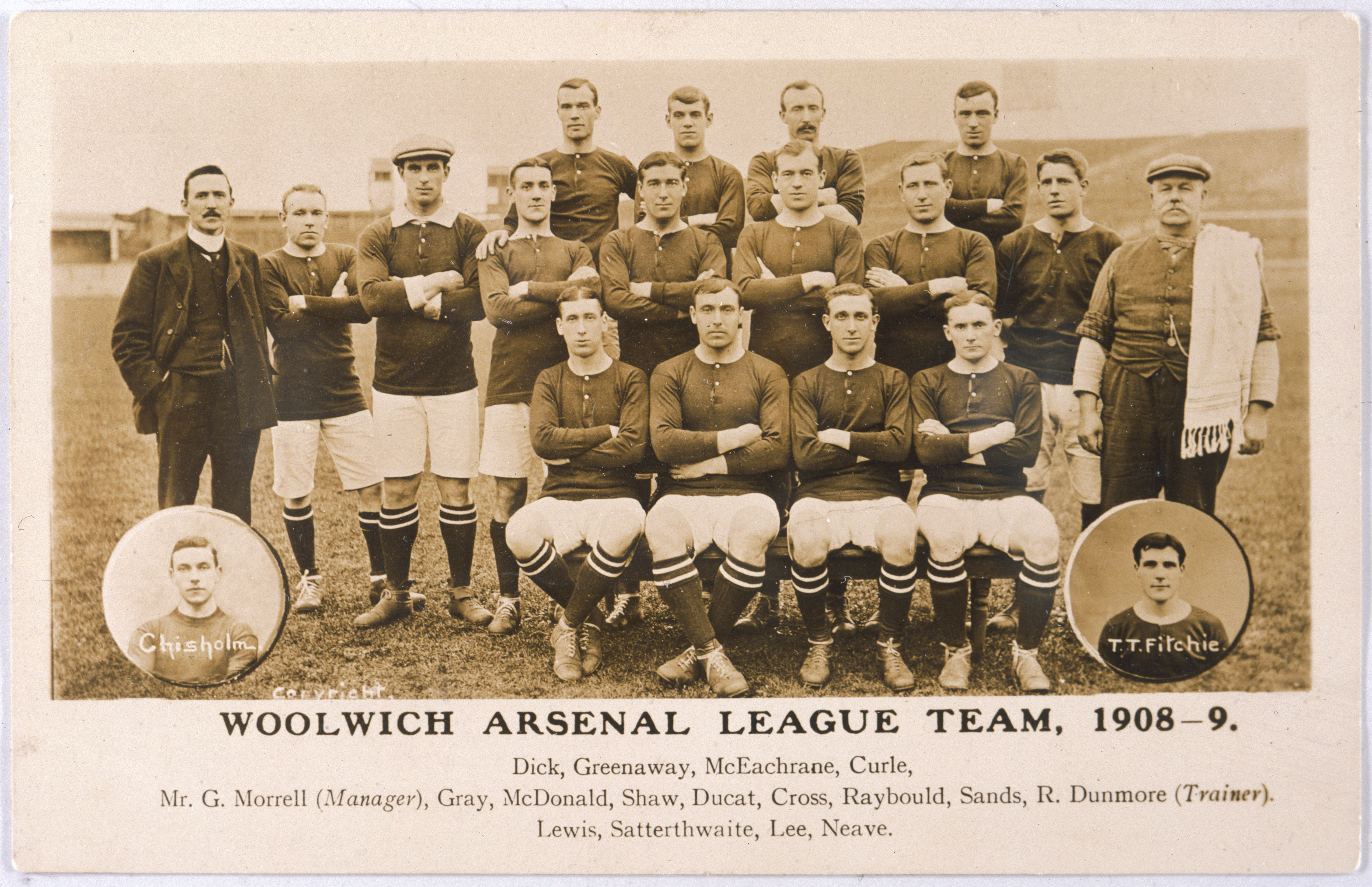 The Woolwich Arsenal team from the 1908/09 season