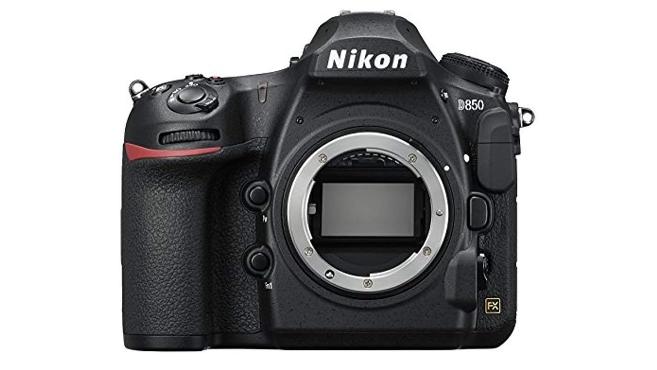 Nikon D850 on a white background