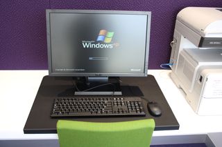Computer on desk