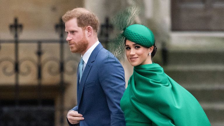 london, england march 09 prince harry, duke of sussex and meghan, duchess of sussex attend the commonwealth day service 2020 on march 09, 2020 in london, england photo by gareth cattermolegetty images