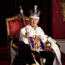 The official Coronation Portrait of King Charles III. Credit: Hugo Burnand / Royal Household