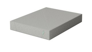 The Siena Memory Foam Mattress in grey shown at an angle