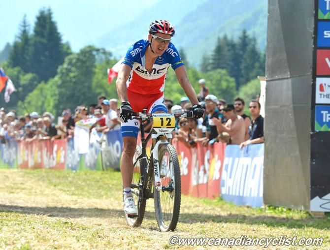 Julien Absalon (Bmc Mountainbike Racing Team) finishing 2nd - again