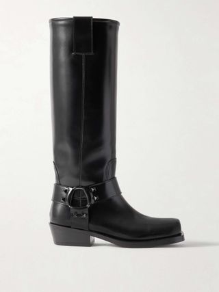 Rockstud 40 Leather Knee Boots