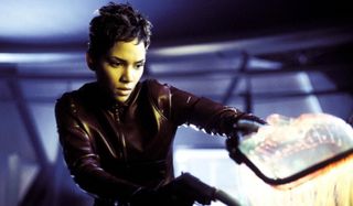 Halle Berry unmasks a villain in Die Another Day.