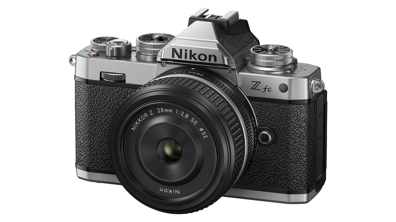 Nikon Z fc on a white background