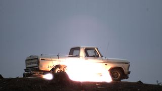Travis has an innovative idea to make Humvees more resistant to roadside bombs, and it involves about 500 beer cans. He tested his armor on his nephew's old Ford pickup truck.