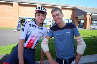 Axeon teammates Tao Geoghegan Hart and Adrien Costa