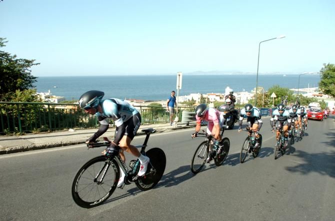 Mark Cavendish and his Omega Pharma QuickStep teammates