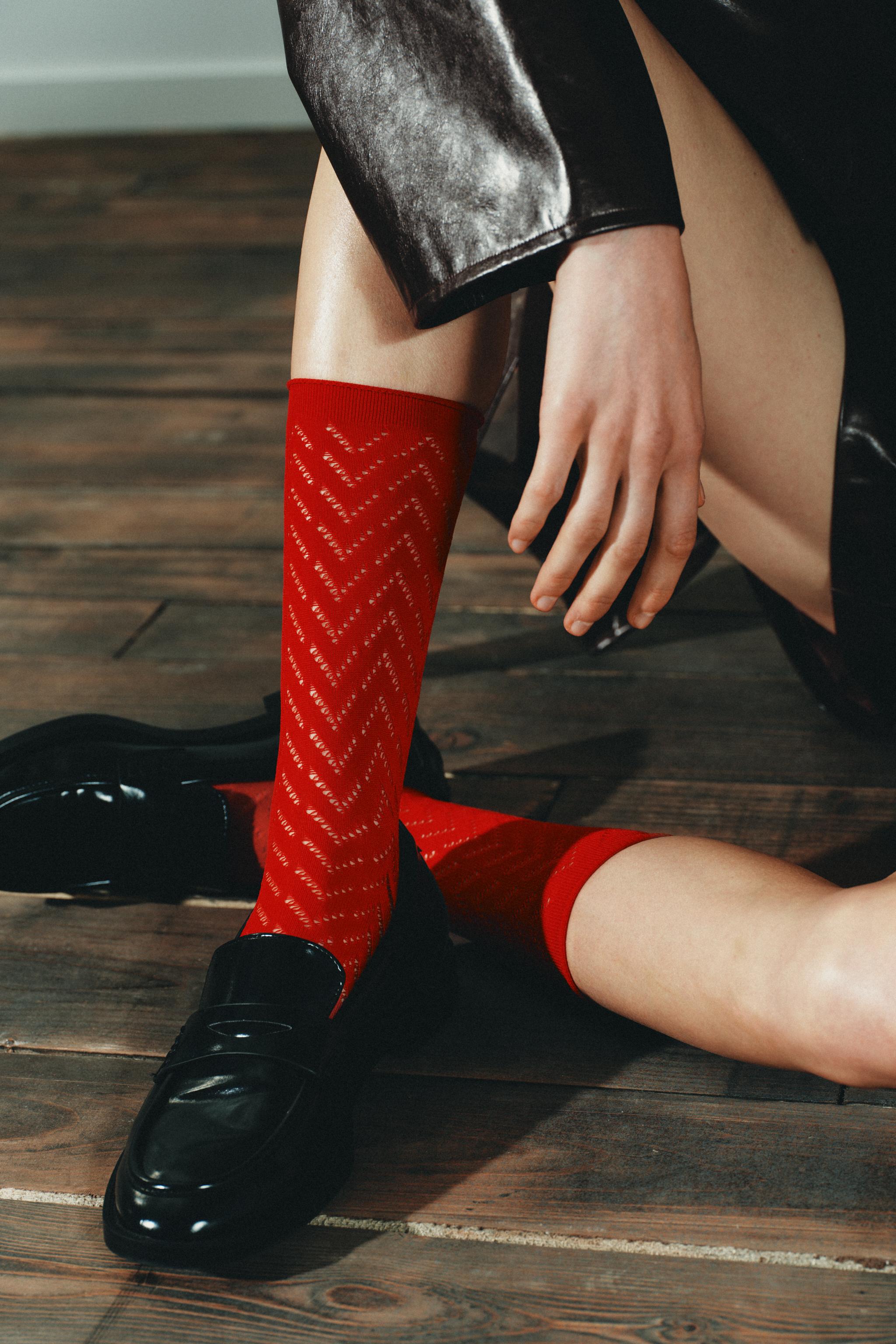 Openwork Viscose Socks