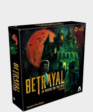Betrayal at House on the Hill 3rd edition box on a plain background