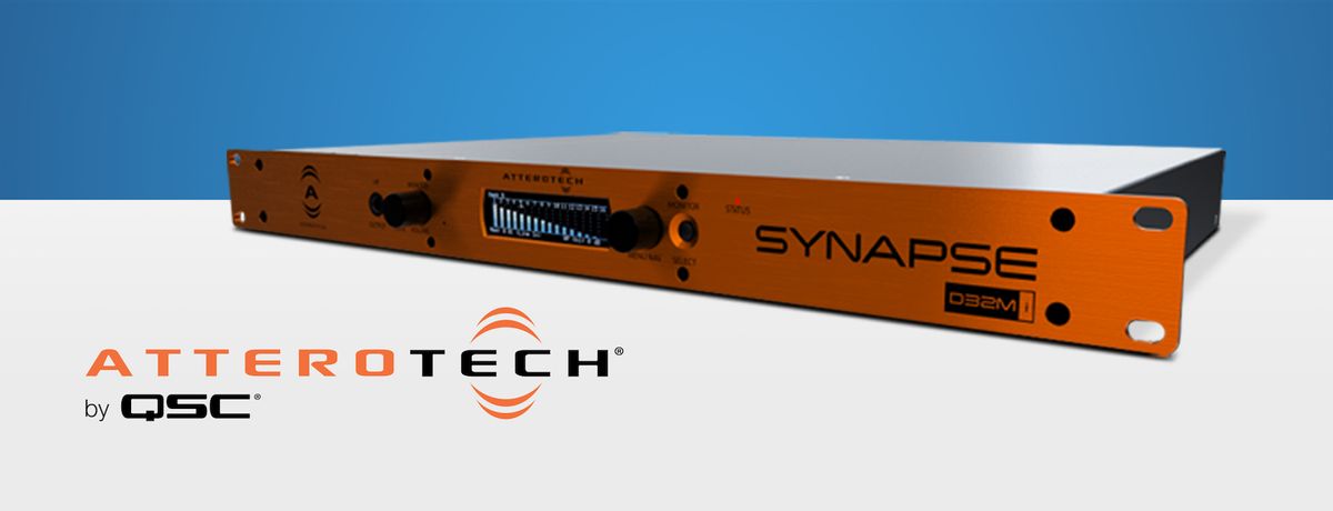 QSC has begun shipping the new Attero Tech Synapse D32Mi networked audio interface and released a supporting update to uniFY Control Panel software.