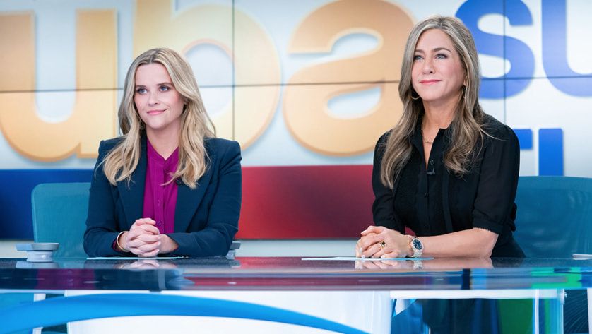 Reese Witherspoon and Jennifer Aniston in &#039;The Morning Show;.