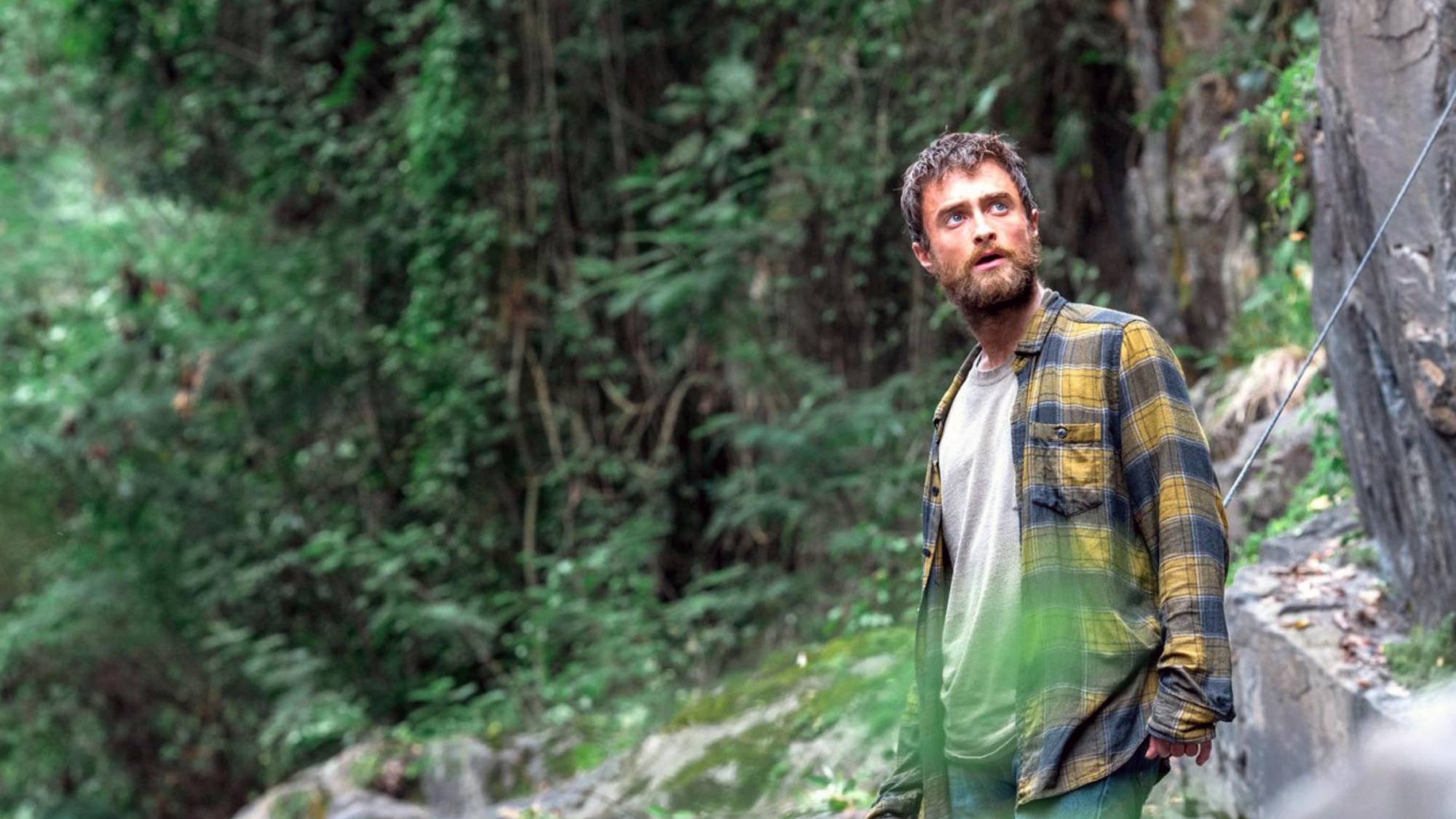 Daniel Radcliffe as Yossi Ghinsberg in "Jungle" now streaming for free on Prime Video