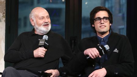 Rob and Nick Reiner at AOL Build Speaker Series at AOL Studios In New York on May 4, 2016
