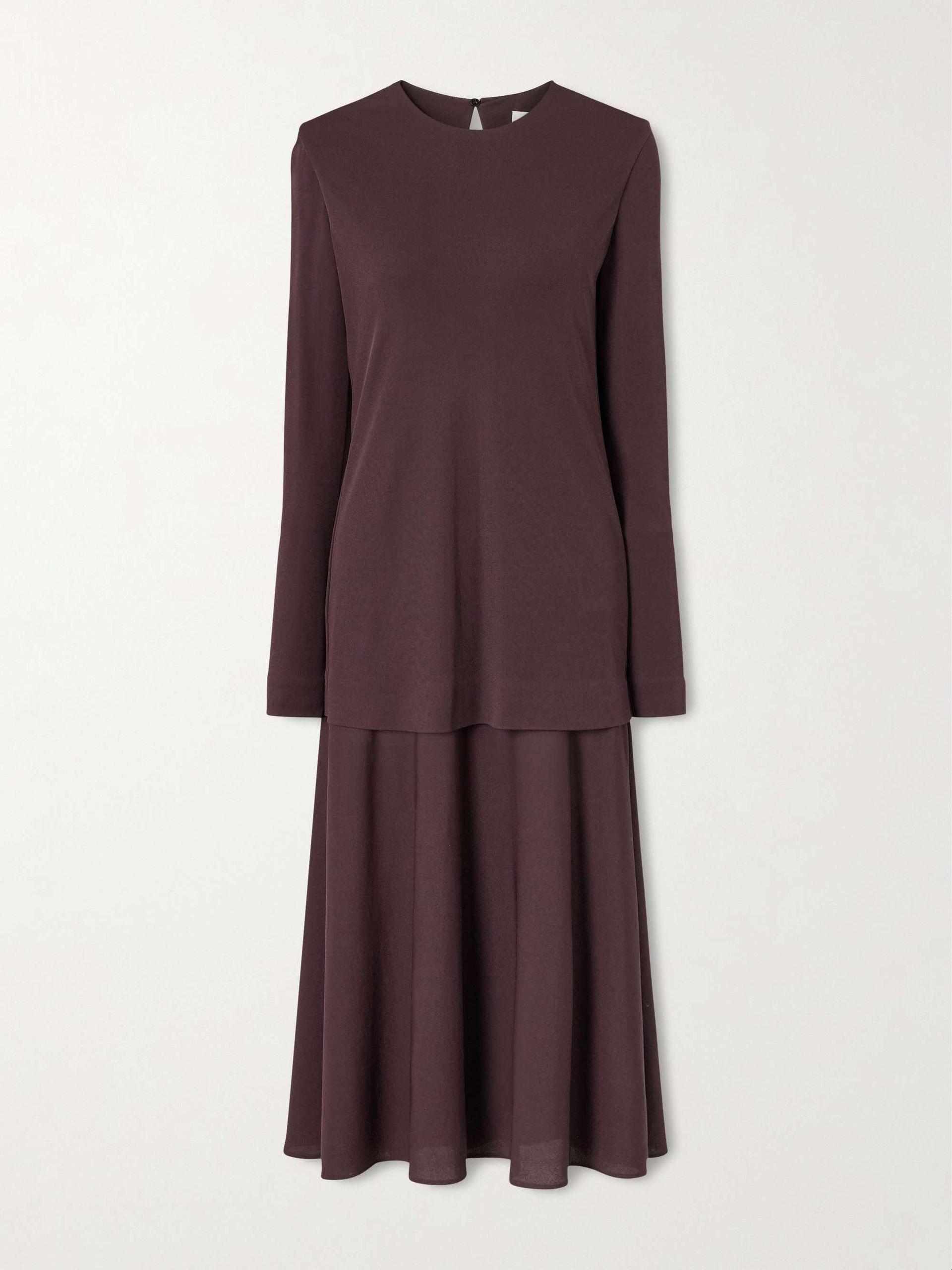 Layered Jersey Maxi Dress