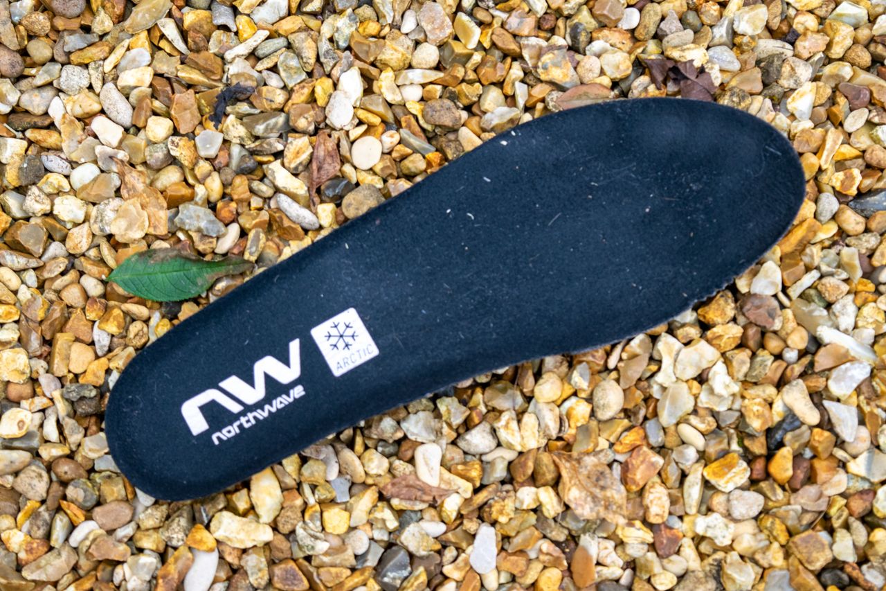 A image showing the insole of a Northwave Flagship GTX boot boot