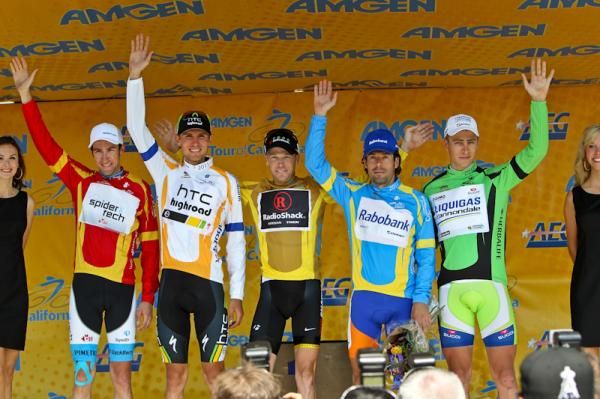 The classification leaders following stage 5