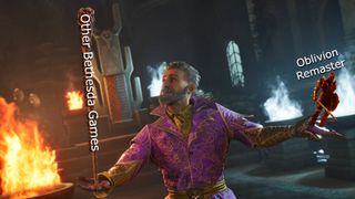 A man is shown balancing Bethesda games