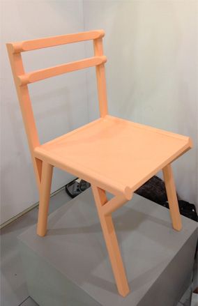 Pastel orange chair