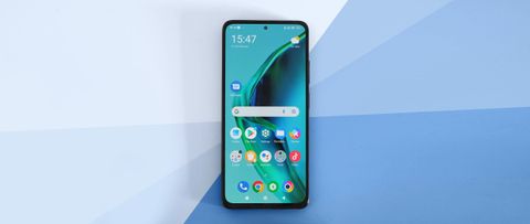 A Xiaomi Poco X4 Pro 5G from the front