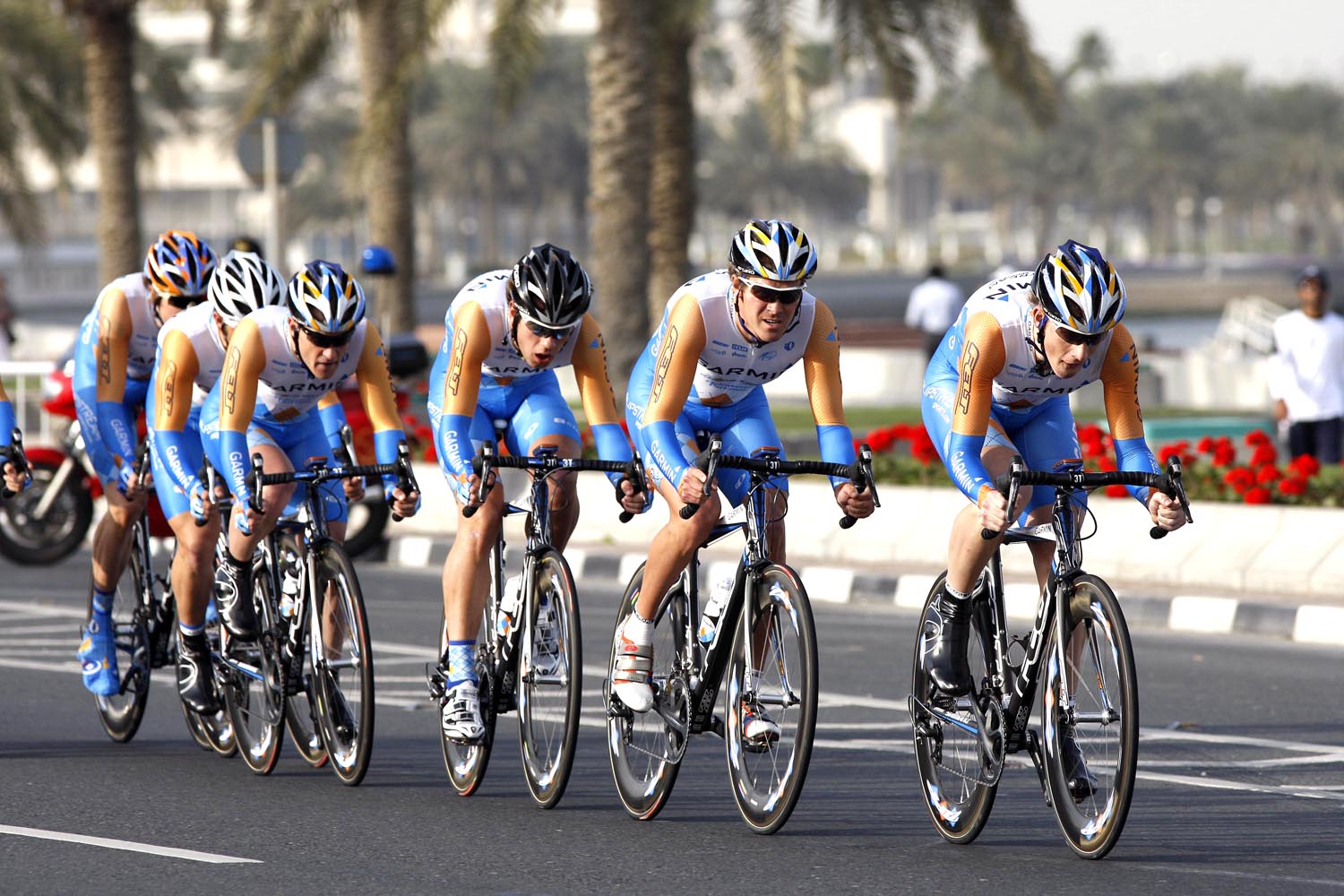Garmin Slipstream on their way to victory in stage one