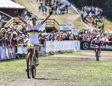Jolanda Neff (Kross Racing Team) wins the final round of the UCI XCO World Cup in La Bresse, France