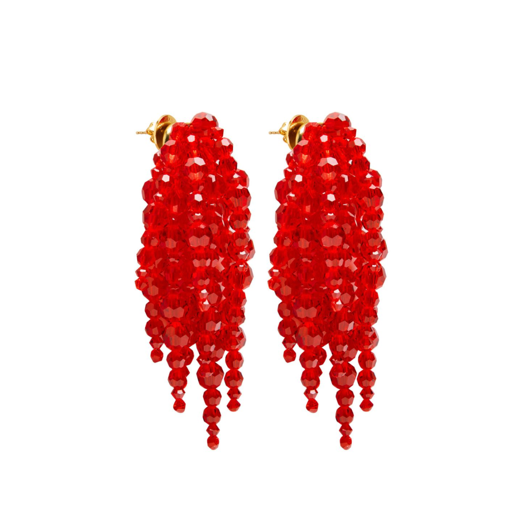 SIMONE ROCHA, Cascading Chandelier Beaded Drop Earrings