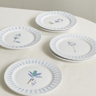Emporio Sirenuse Set of Six Ceramic Dessert Plates