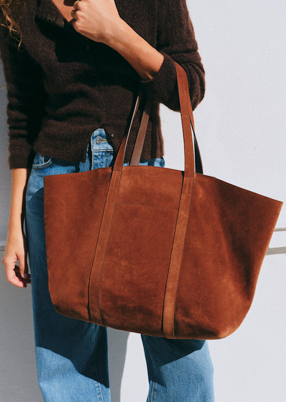 Gabin Bag - Chocolate - Bovine Leather - S&amp;eacute;zane