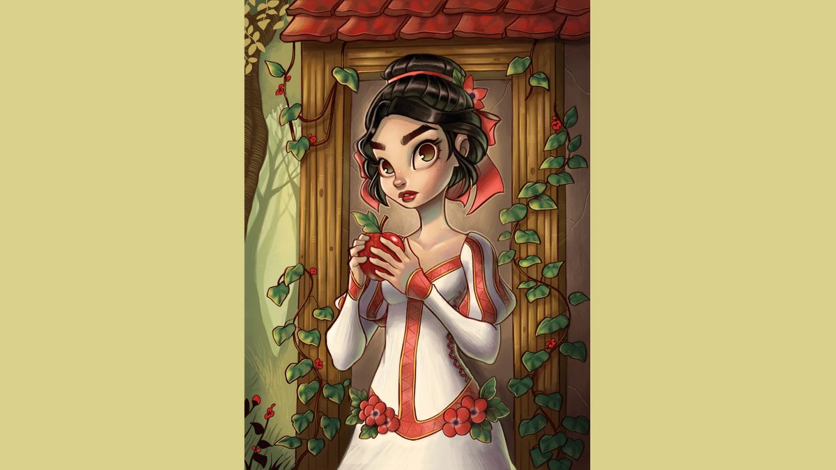 How to use Procreate; Digital painting of fairy tale character in Procreate by Chrissie Zullo