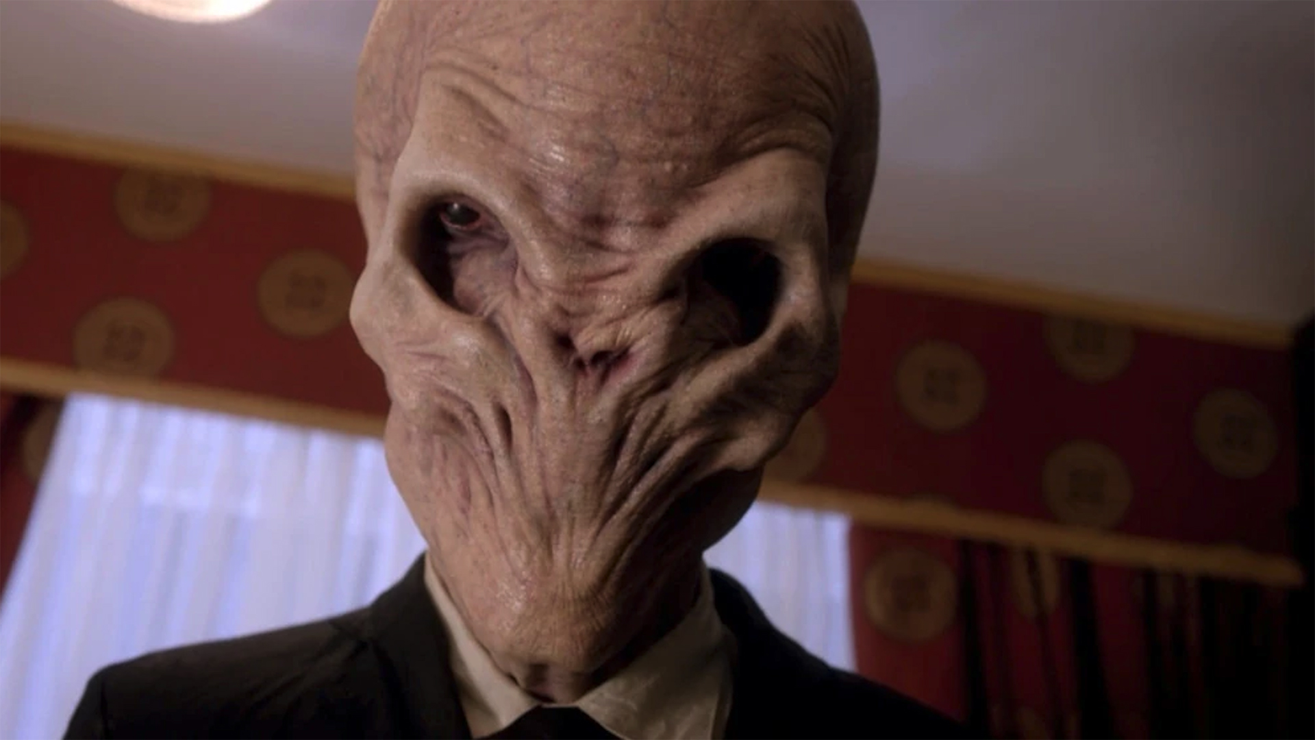 A Silent in a black suit in Doctor Who