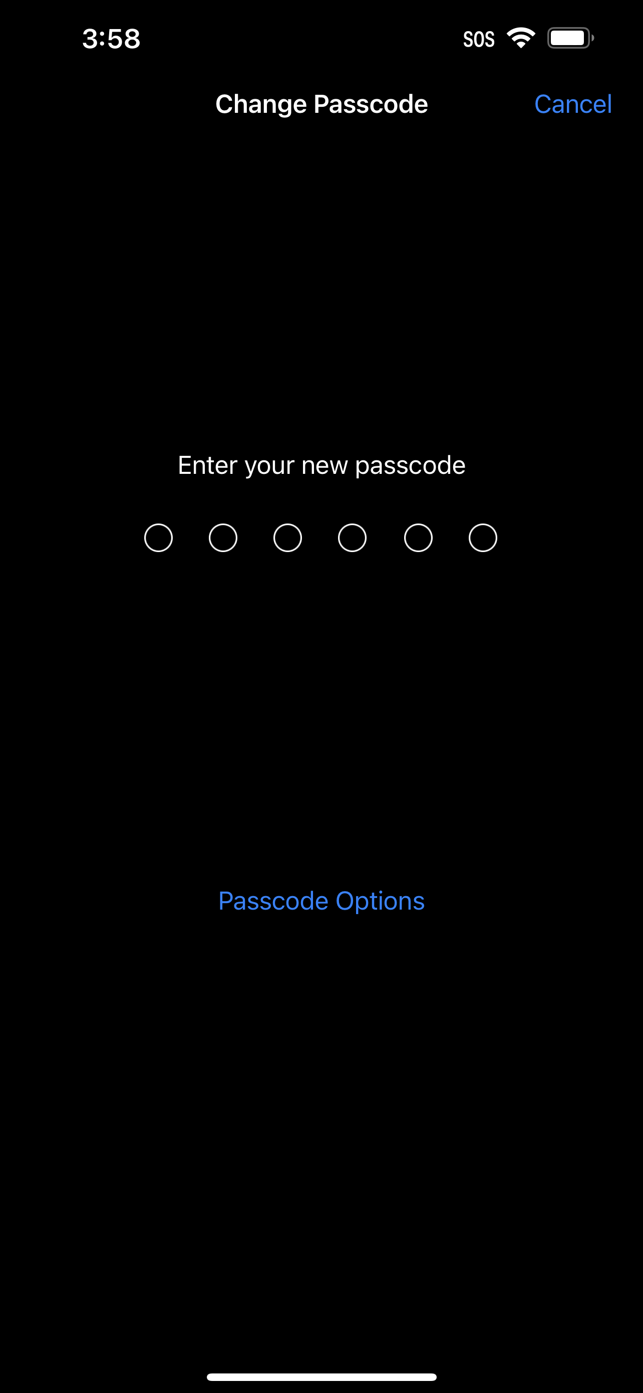 How to change password on iPhone