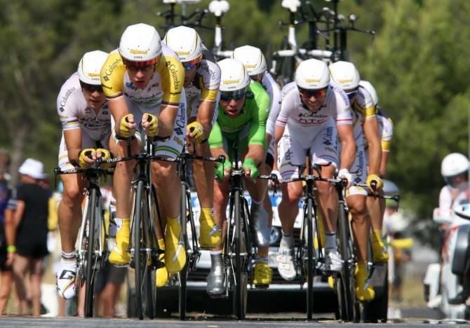 The HTC team was colorful in 2009 with green jersey Cavendish
