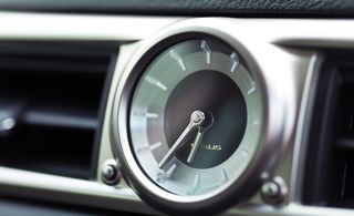 Sophisticated details include the centre dashboard’s analogue clock forged from the same single aluminium billet as its neighbouring twin air vent surrounds