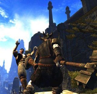 Funcom created a more complex and detailed combat system for Age of Conan that includes combination attacks and fatal moves.