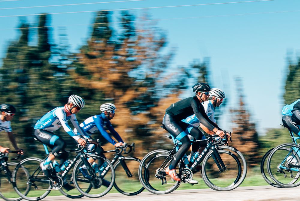 Israel Cycling Academy riders train at team camp