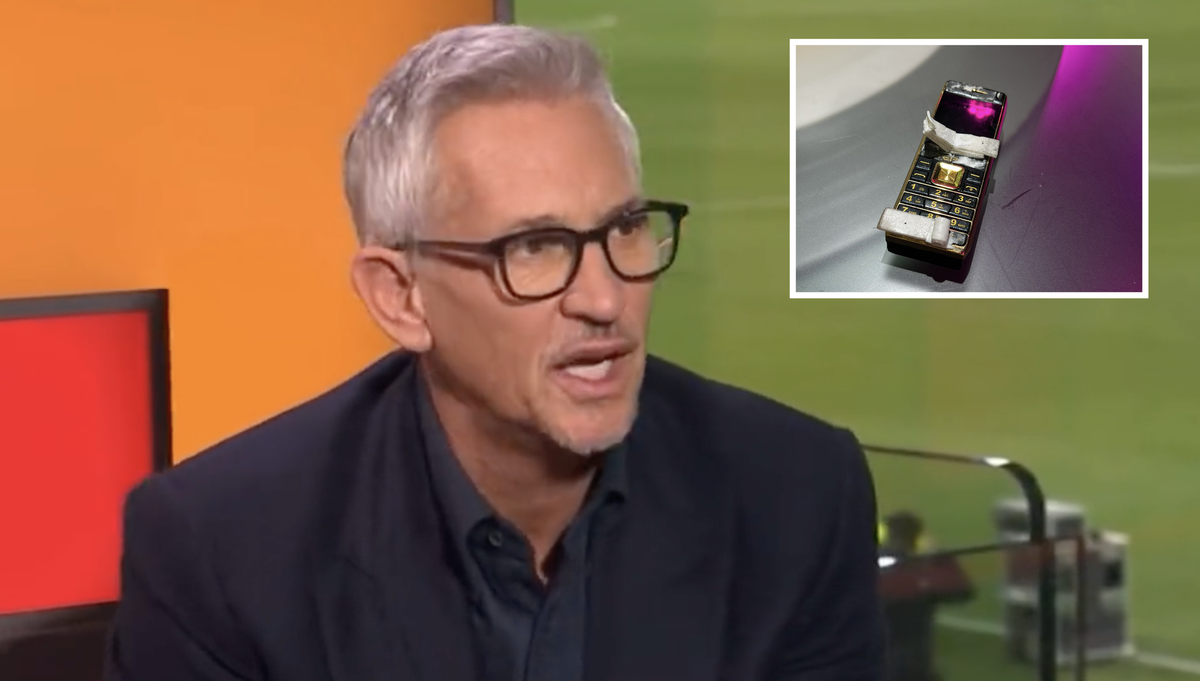 BBC&#039;s Gary Lineker with the source of the problem, inset