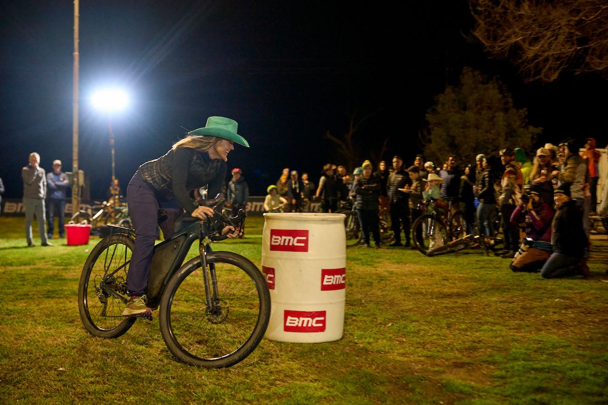 Friday night bike barrel racing